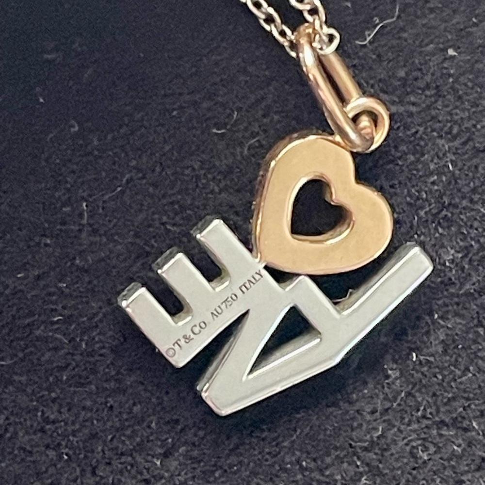 Tiffany & Co Love Necklace with White/Rose Gold and Pave Diamonds - Picture 5 of 12